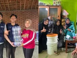 Dari Sampah untuk Lingkungan, Mahasiswa KKN-T 27 UNDIP Lakukan Pembuatan Komposter di Desa Plosowangi