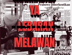 MARHABAN YA MELAWAN; Di negeri yang selalu sering menutup luka dengan Seremoni, Lebaran menjadi Ironi.